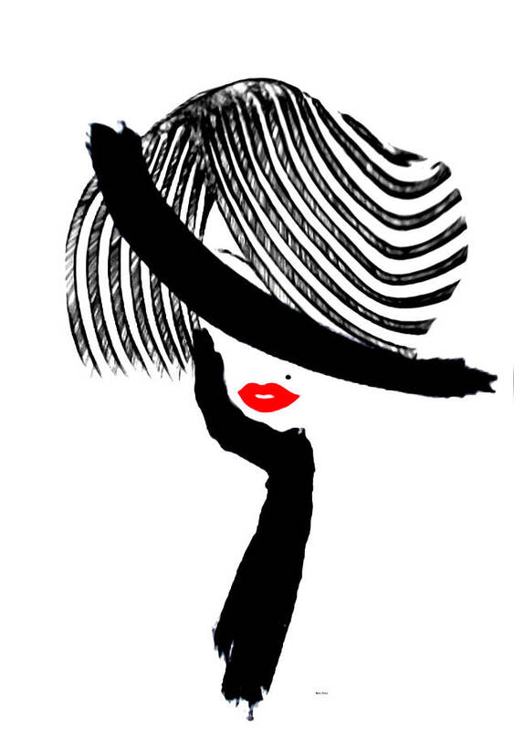 Art Art Print featuring the painting Red Lips by Rafael Salazar
