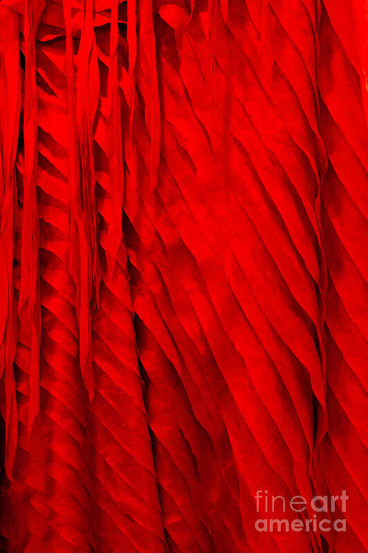 Cambodian Art Print featuring the photograph Red Silk 03 by Rick Piper Photography