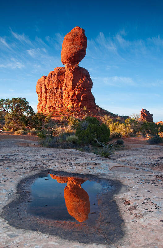 Parks Art Print featuring the photograph Reflected Rock by Darren Bradley