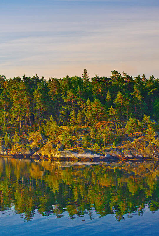 Baltic Sea Art Print featuring the photograph Reflections 2 Sweden by Marianne Campolongo