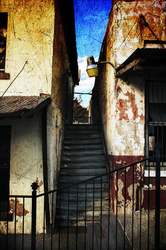 Stairs Art Print featuring the photograph Rough Climb by Jeff Mize