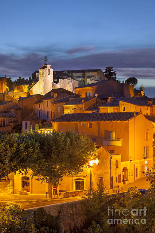 Roussillon Art Print featuring the photograph Roussillon Twilight by Brian Jannsen