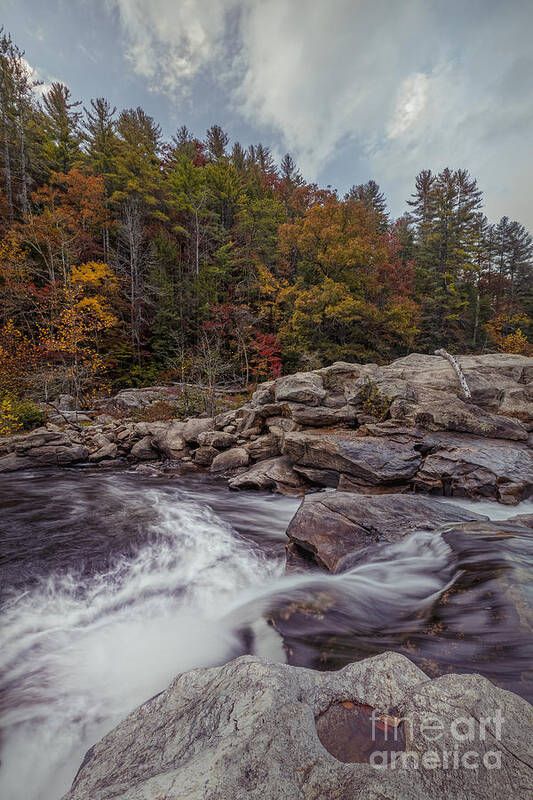 River Art Print featuring the photograph Rushing Water by Tim Wemple