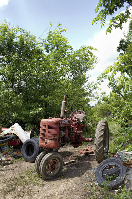 Tractors Art Print featuring the photograph Rusty Dusty Trusty Tractors by Kathy Clark