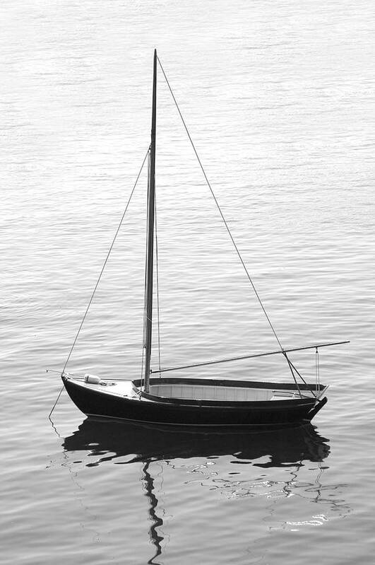 Sail Boat Art Print featuring the photograph Sail Boat in Maine by Mike McGlothlen