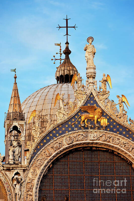 Basilica Art Print featuring the photograph San Marco by Brian Jannsen