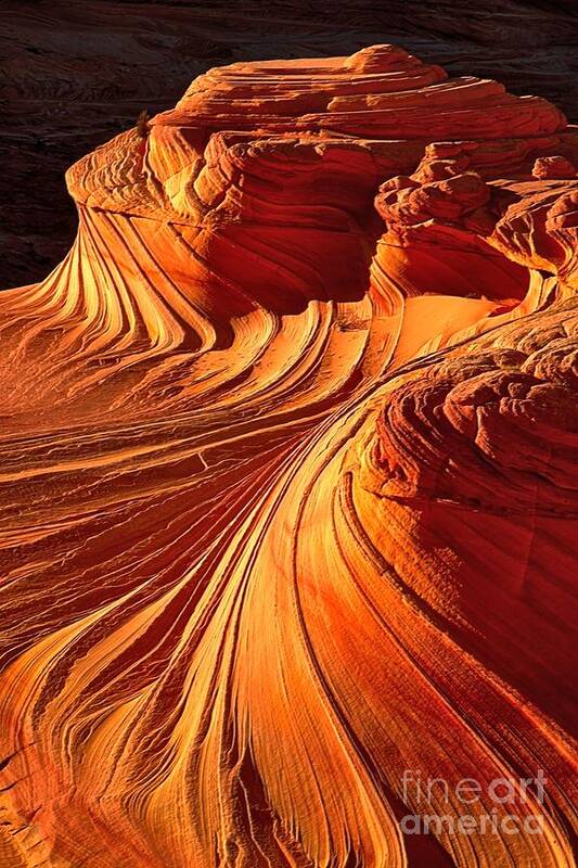 Coyote Buttes Art Print featuring the photograph Sandstone Silhouette by Adam Jewell