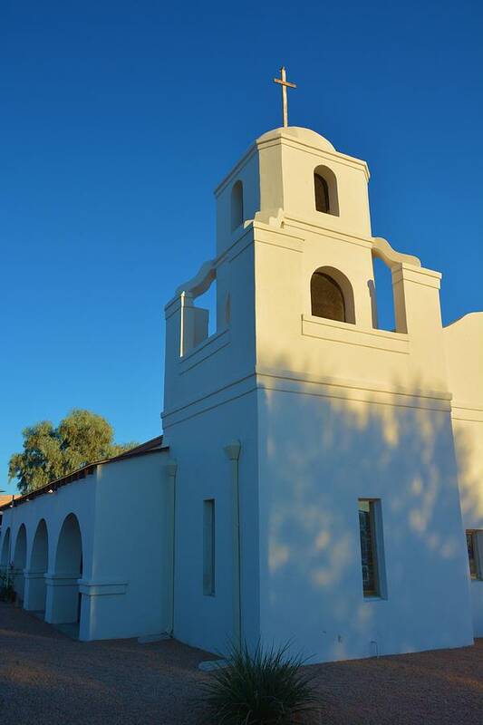 Architicture Art Print featuring the photograph Scottsdale Adobe Mission by Nancy Jenkins