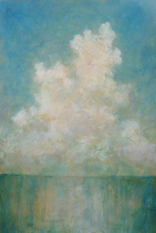 Cloud Art Print featuring the painting Seaside by Pam Talley