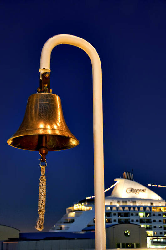 Bell Art Print featuring the photograph Ship Bell by Maria Coulson
