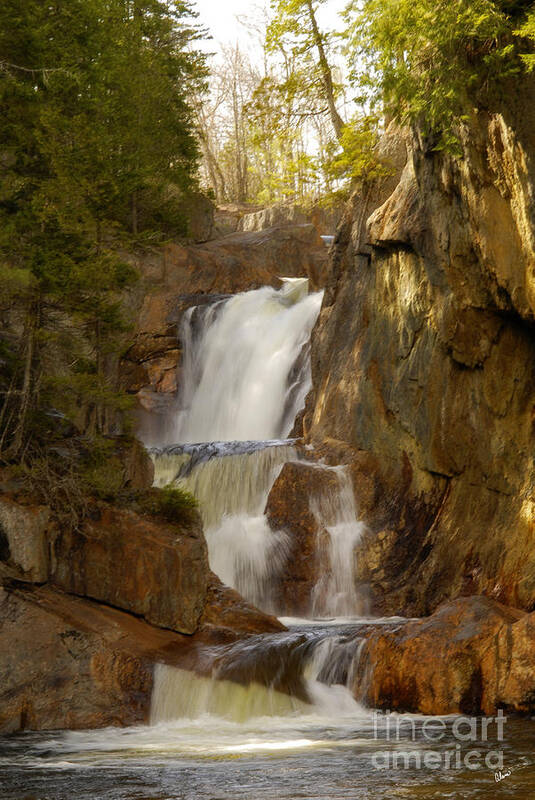 Maine Nature Photographers Art Print featuring the photograph Smalls Falls by Alana Ranney