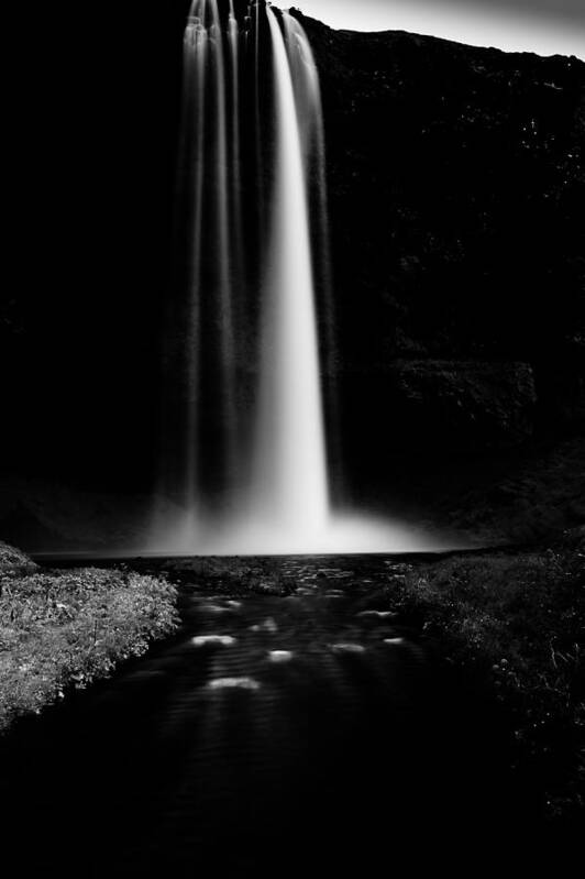 Seljalandsfoss Waterfall Art Print featuring the photograph Smooth light by Greg Wyatt