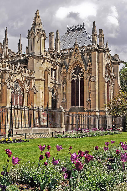 Landmark Art Print featuring the photograph Spring and Notre Dame in Paris by Elvis Vaughn