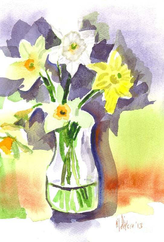Spring Bouquet Art Print featuring the painting Spring Bouquet by Kip DeVore