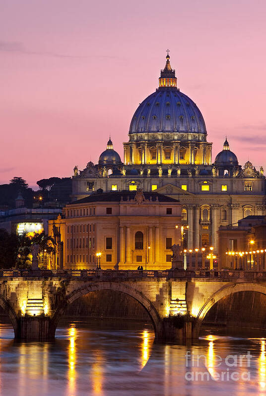 Saint Art Print featuring the photograph St Peters Basilica by Brian Jannsen