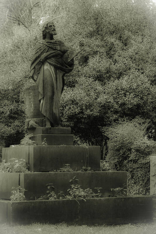 Cemetery Art Print featuring the photograph Statue by Jennifer Burley