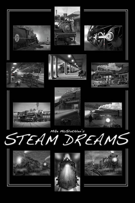 Transportation Art Print featuring the photograph Steam Dreams by Mike McGlothlen