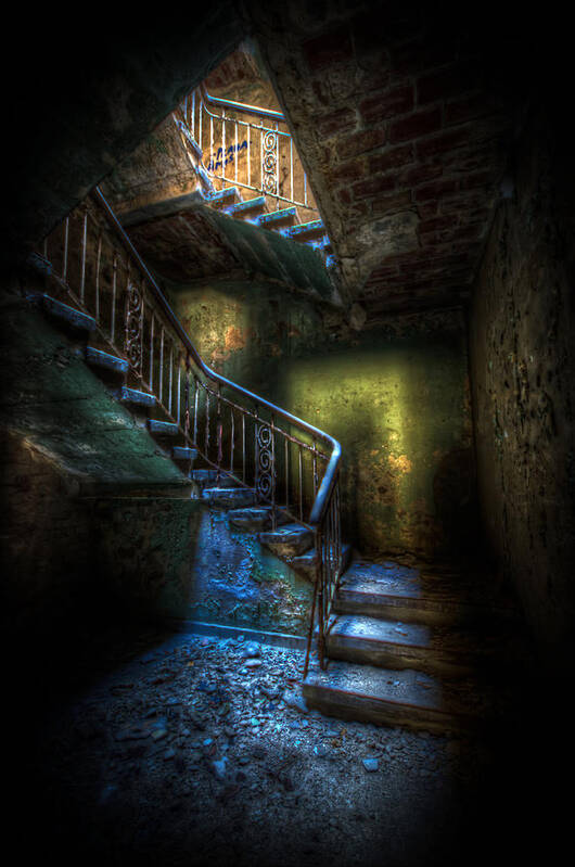 Horror Art Print featuring the digital art Step into the light by Nathan Wright