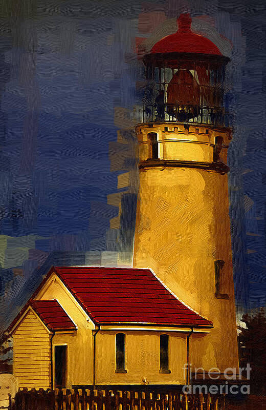  Lighthouse Art Print featuring the digital art Stoic by Kirt Tisdale