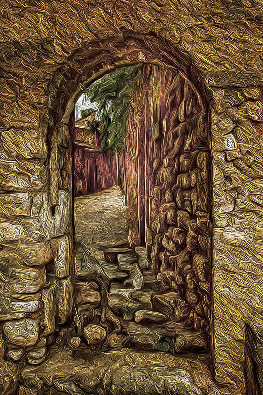 Arch Art Print featuring the photograph Stone Archway by Jim Painter
