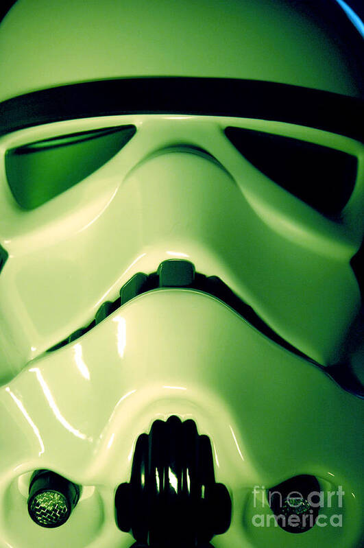 Stormtrooper Art Print featuring the photograph Stormtrooper Helmet 109 by Micah May