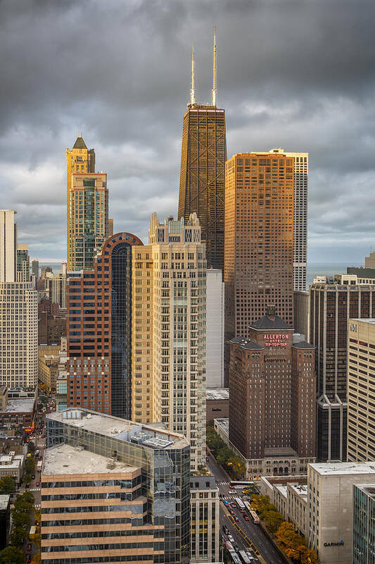 3scape Art Print featuring the photograph Streeterville From Above by Adam Romanowicz