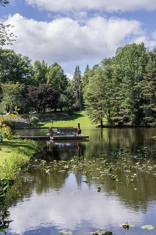 Pennsylvania Art Print featuring the photograph Summer Pond by Weir Here And There