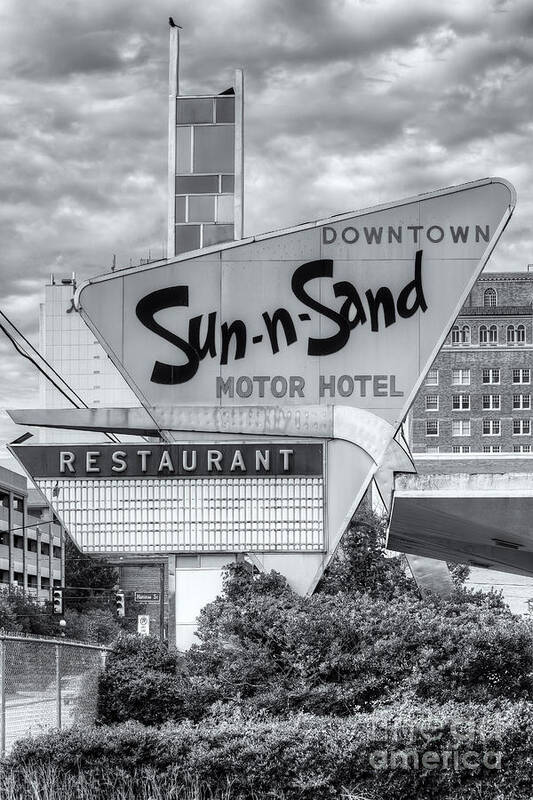 Clarence Holmes Art Print featuring the photograph Sun-n-Sand Motor Hotel II by Clarence Holmes