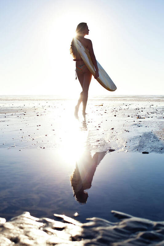 Youth Culture Art Print featuring the photograph Surfer Girl by Ianmcdonnell