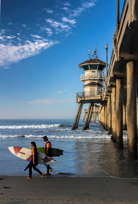 Water Art Print featuring the photograph Surf's up by Tammy Espino