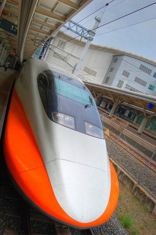 Taiwan Art Print featuring the photograph Taiwan Bullet Train by Bill Hamilton