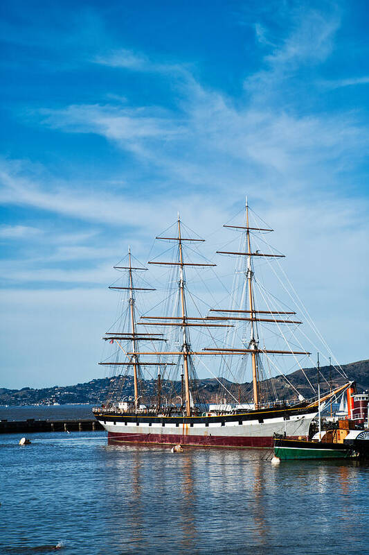 Tall Ship Art Print featuring the photograph Tall Ship Balclutha San Francisco by David Smith