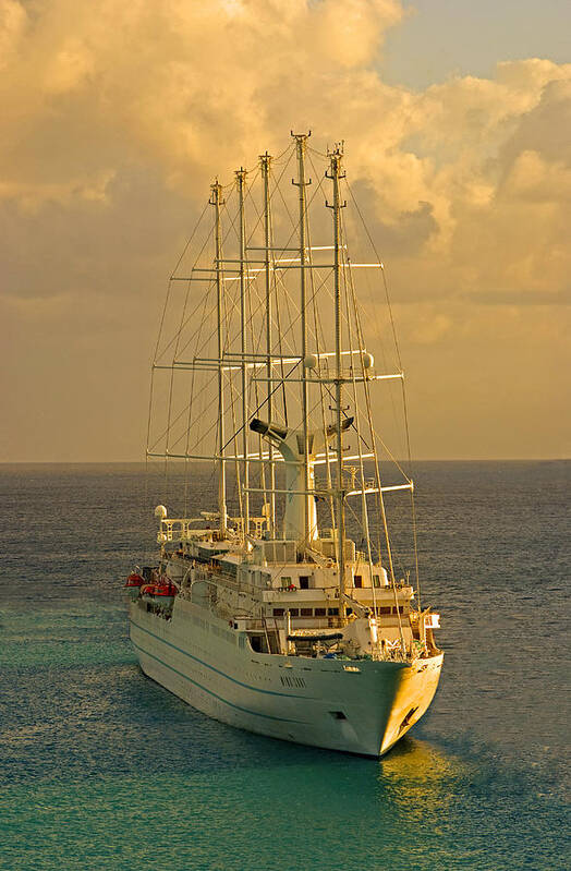 Sail Art Print featuring the photograph Tall ship cruise by Dennis Cox