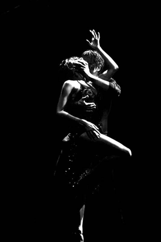 Tango Art Print featuring the photograph Tango in Black and White by Sally Ross