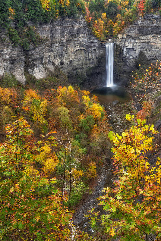 Taughannock Falls Art Print featuring the photograph Taughannock Fall 2 by Mark Papke