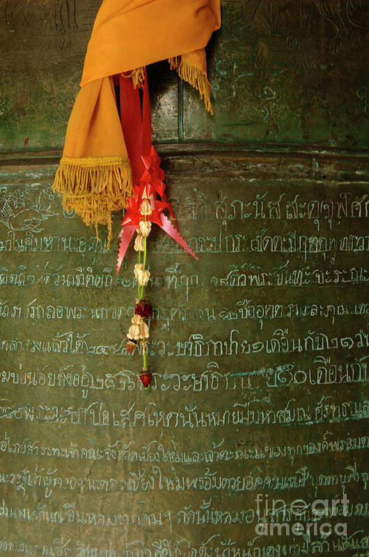  Photo Art Print featuring the photograph Thai Bell by Bob Christopher