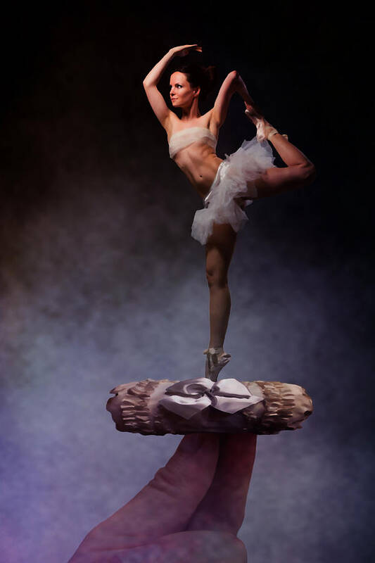 Woman Art Print featuring the digital art The Ballerina by Davandra Cribbie