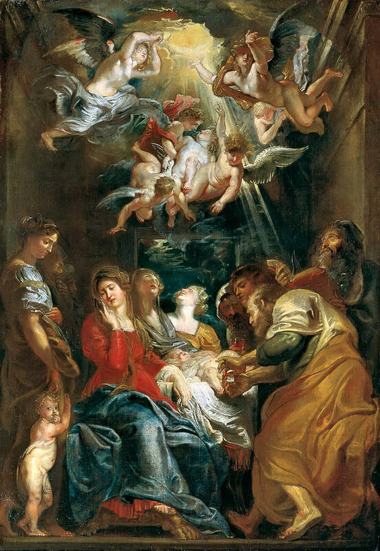 Peter Paul Rubens Art Print featuring the painting The Circumcision of Christ by Peter Paul Rubens