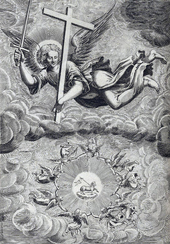 Religion Art Print featuring the photograph The Dominations, Heavenly Governors by Folger Shakespeare Library