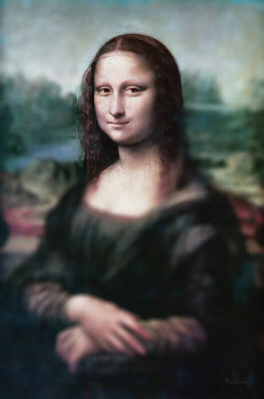 Leonardo Da Vinci Art Print featuring the painting The Dream of the Mona Lisa by David Bridburg