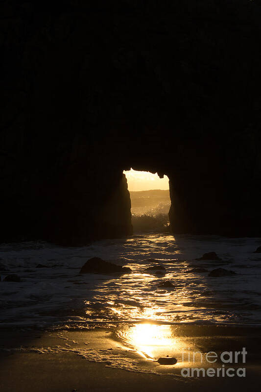 Julia Pfeiffer Beach Art Print featuring the photograph The End Of A Day by Suzanne Luft