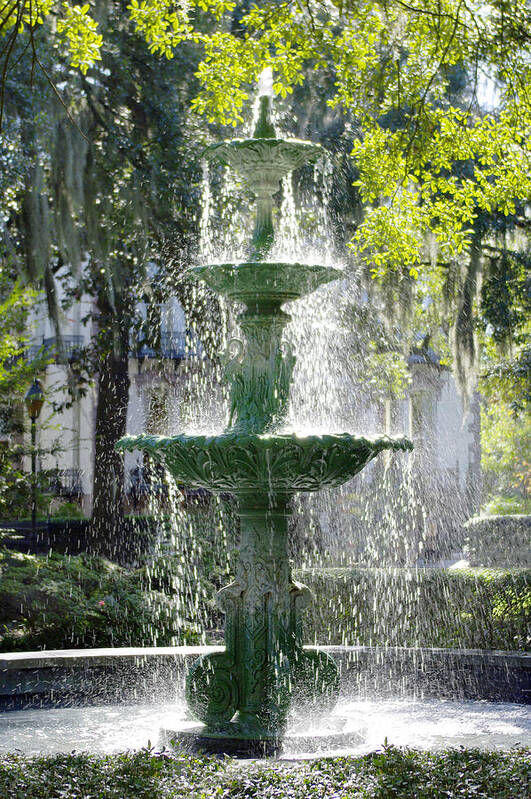 Fountain Art Print featuring the photograph The Fountain by Mike McGlothlen