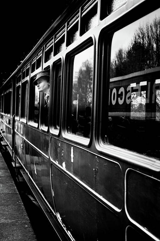 Train Art Print featuring the photograph The Goodbye Girl ....leaving by Richard Bland