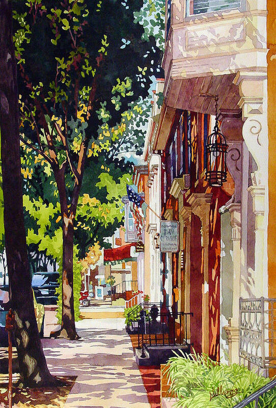 Landscape Art Print featuring the painting The Long Walk to Market by Mick Williams