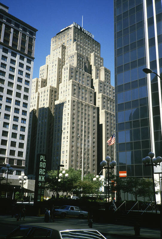 New Yorker Art Print featuring the photograph The New Yorker Hotel in 1984 by Gordon James