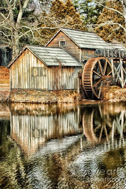 Hdr Art Print featuring the photograph The Old Mill by Darren Fisher