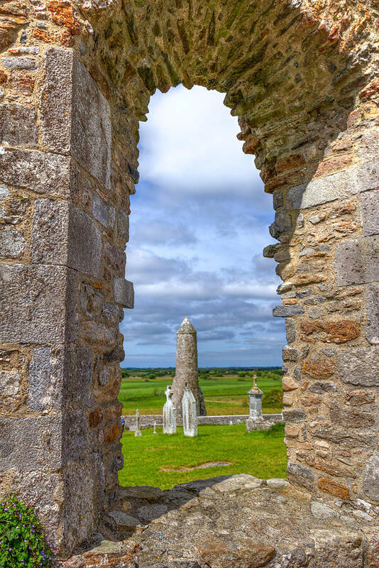 Clonmacnoise Art Print featuring the photograph Through the Windmill by Ryan Moyer