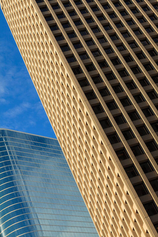 Architecture Art Print featuring the photograph Tilted Skyscrapers by Raul Rodriguez