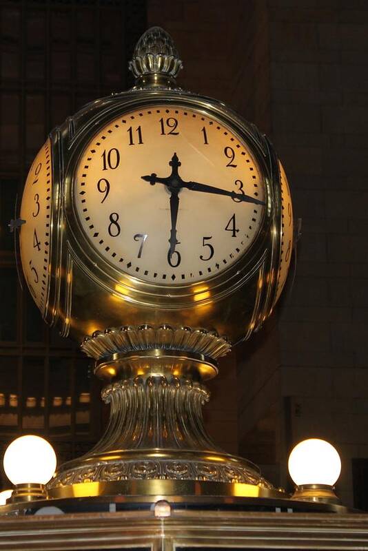 Grand Central Terminal Art Print featuring the photograph Time by Tara Wood