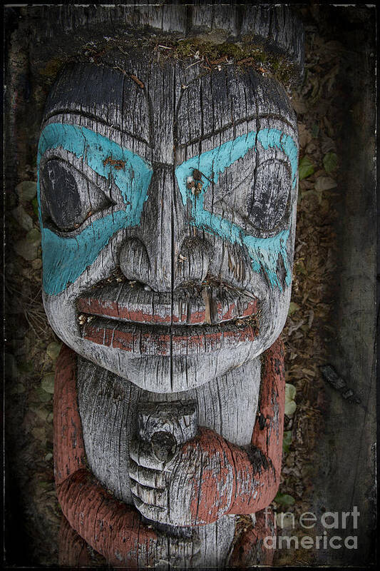 Totem Pole Art Print featuring the photograph Totem Pole Figure by David Arment
